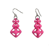 Load image into Gallery viewer, 3D Printed Jewelry Geometric Linked Octohedron Earrings