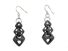 Load image into Gallery viewer, 3D Printed Jewelry Geometric Linked Octohedron Earrings