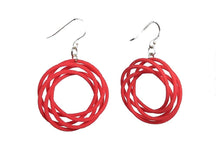 Load image into Gallery viewer, 3D Printed Jewelry Looped Spiral Earrings