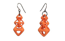 Load image into Gallery viewer, 3D Printed Jewelry Geometric Linked Octohedron Earrings