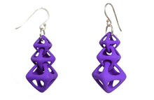 Load image into Gallery viewer, 3D Printed Jewelry Geometric Linked Octohedron Earrings