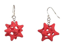 Load image into Gallery viewer, 3D Printed Jewelry Softened Star Stellated Dodecahedron Earrings