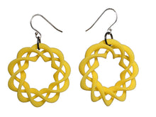Load image into Gallery viewer, 3D Printed Jewelry Nuclear Twist Ring Earrings
