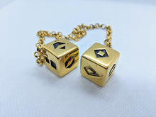 Load image into Gallery viewer, Stainless Steel Smuggler's Golden Dice - Gold Plated Stainless Steel Dice