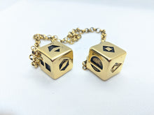 Load image into Gallery viewer, Stainless Steel Smuggler&#39;s Golden Dice - Gold Plated Stainless Steel Dice