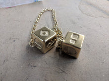 Load image into Gallery viewer, Stainless Steel Smuggler's Golden Dice - Gold Plated Stainless Steel Dice