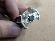 Load image into Gallery viewer, TIE Fighter Advanced Ring Squadron Imperial Vader Sterling Silver Ring