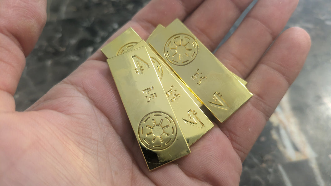 Old Republic Credit - Smaller & Dual Sided - set of metal bars