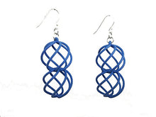 Load image into Gallery viewer, 3D Printed Jewelry Spiral Sphere Linked Earrings