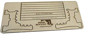 Baltimore Bench Kit - The greatest gift in America!  Miniature Wooden Replica