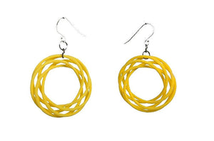 3D Printed Jewelry Looped Spiral Earrings