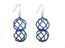 Load image into Gallery viewer, 3D Printed Jewelry Spiral Sphere Linked Earrings