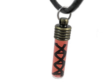 Load image into Gallery viewer, 3D Printed Jewelry DNA Strand Necklace Glass Vial