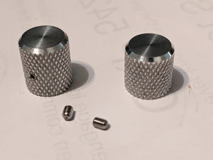 metal machined knobs knurled greeblies for Carbonite hero panel