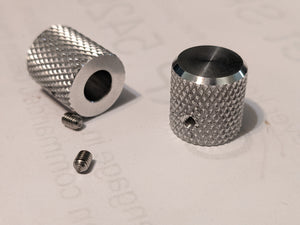 metal machined knobs knurled greeblies for Carbonite hero panel