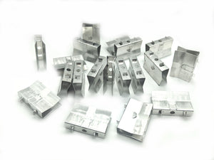 Aluminum "u-clip" heatsink greeblies and screws for HiC panels - set of 20