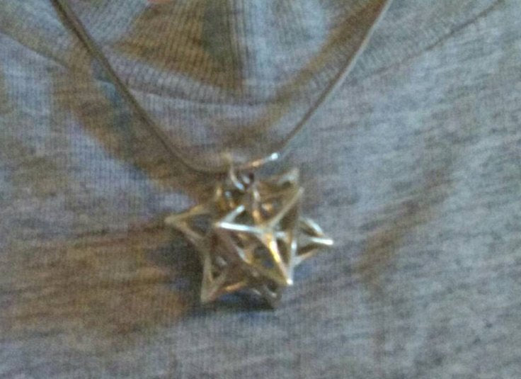 Softened Stellated Dodecahedron Necklace