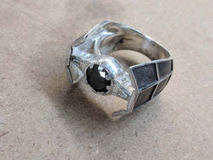 TIE Fighter Advanced Ring Squadron Imperial Vader Sterling Silver Ring