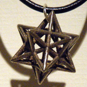 awesome star necklace - small stellated dodecahedron 3d printed