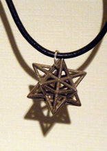 Load image into Gallery viewer, awesome star necklace - small stellated dodecahedron 3d printed