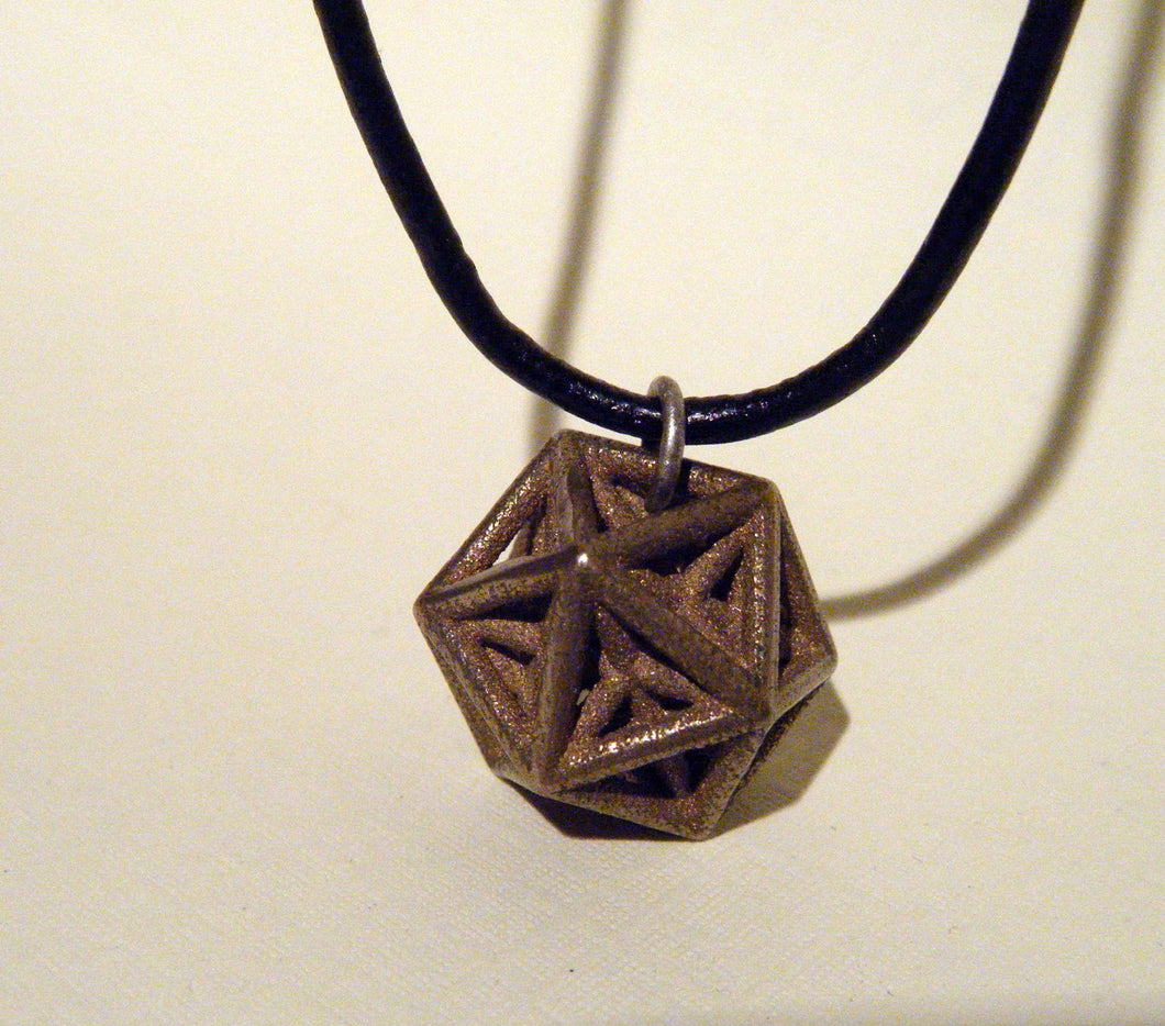 Icosohedron with stellated dodecahedron