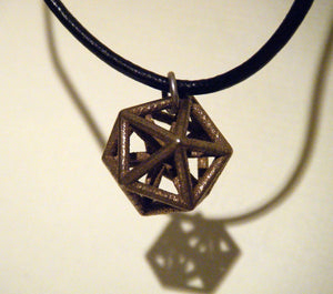 Icosahedron with posts inside