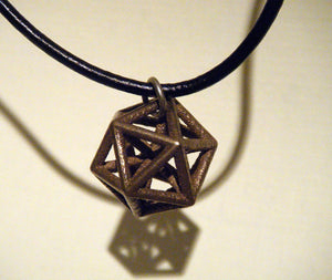 Icosahedron with posts inside