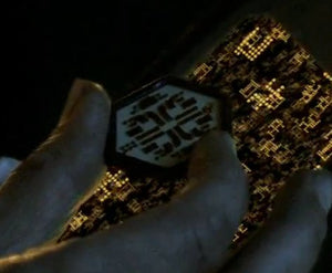 Functioning Battlestar Galactica: Blood & Chrome Necklace 'cylon chip'
