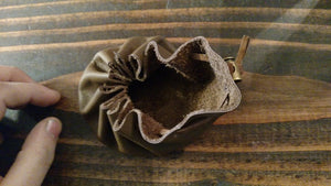 small leather pouch coin purse